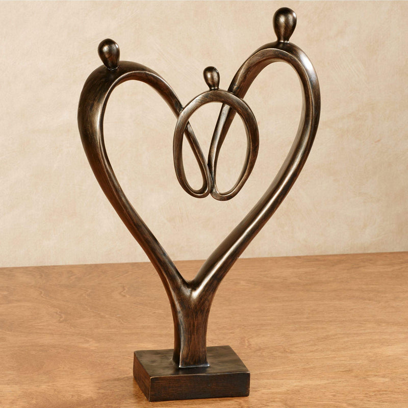 Touch of Class Heartfelt Family Table Sculpture Bronze