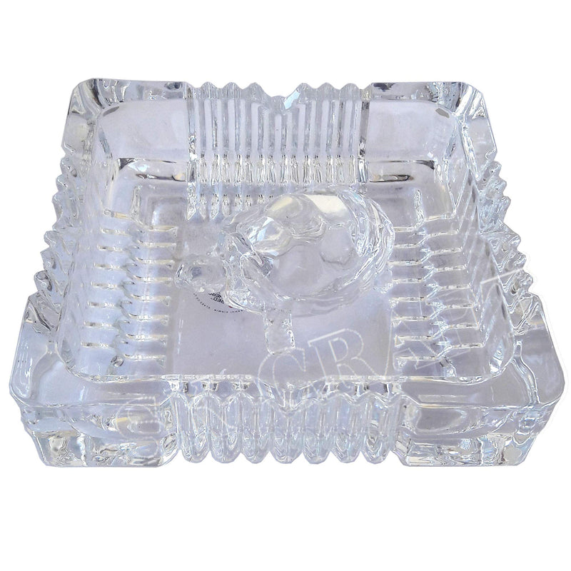 SK CRAFT Vastu Feng Shui Crystal Turtle Tortoise with Plate for Good Luck (LxB:15x15 CM), Feng Shui Tortoise Turtle Best Gift for Career & Luck