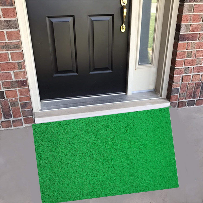 Viihaa Pvc Cushion Dirt Rub Off Mesh Entrance Doormat Foot Mat With Anti-Slip Rubber Backing Rectangular Door Mat For Home, Bed Room,Bathroom,Offices,Restaurants,Hospitals&Shops(Green,18X30Inch,1 Pc)