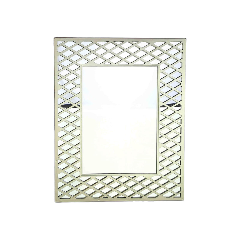 Stories Stripped Square Wall Mirror