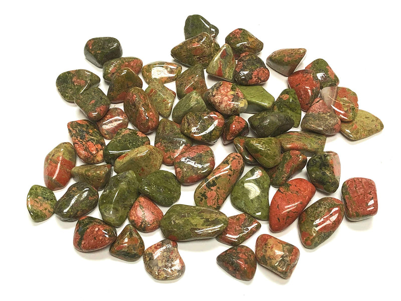 Zentron Crystal Collection: 1 Pound Tumbled Unakite