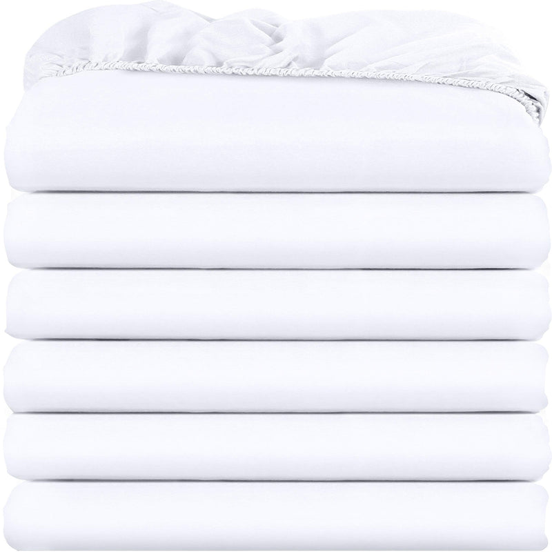 Fitted Sheet (Twin, White) Deep Pocket Brushed Velvety Microfiber, Breathable, Soft - Comfortable - Wrinkle, Fade, Stain - Abrasion Resistant - Hotel Quality - Durable by Utopia Bedding by Utopia Bedding