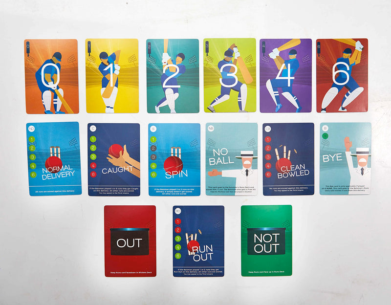 Binca Qwicket - Fun Card Game for All | Family Game for Kids, Teens and Adults | Indoor Cricket Game | Perfect Gift for Ages 7, 8,9 and Up (2 Players)