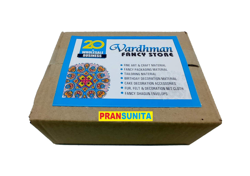PRANSUNITA Pearl Beads Gota Chakri for Art Work Diwali, Lohri, Vandanwar, Handcrafted – Size -3 inch round – 10 pcs