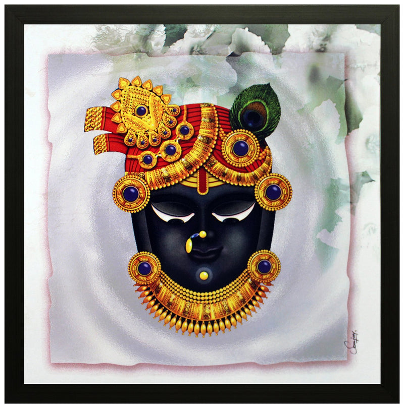 SAF Special Effect Shri Nath Ji Painting (SANFO77, 30 cm x 3 cm x 30 cm) SANFO77