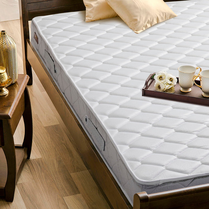 Home Centre Restomax Pro 4+2 Inches Bonnel Spring King Mattress with Memory Foam, 180x195cm - White