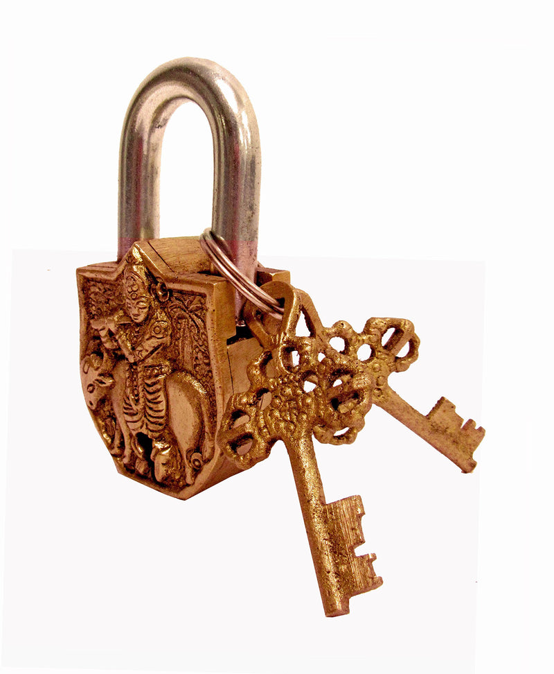 Aesthetic Decors Krishna Design Decorative Lock