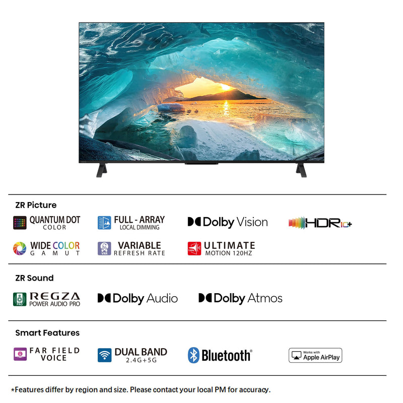 TOSHIBA 139 cm (55 inches) 4K Ultra HD Smart QLED Google TV 55M550MP (Black)