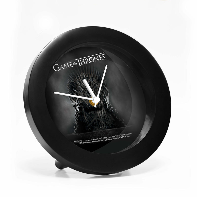 MC SID RAZZ -Game of Thrones- Iron Throne Design Table Clock -Desktop Clock- Birthday Officially Licensed by HBO, USA- Best Valentine's day Gift