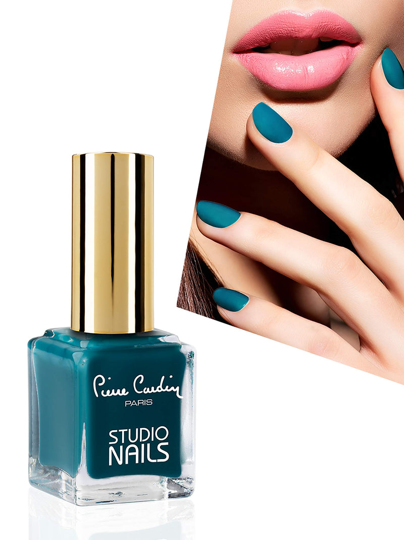 Pierre Cardin Paris, Long Lasting Studio Nails, Nail Polish, Mineral oil-free, 7 Days Perfect Tenacity (74-Dark Petroleum)