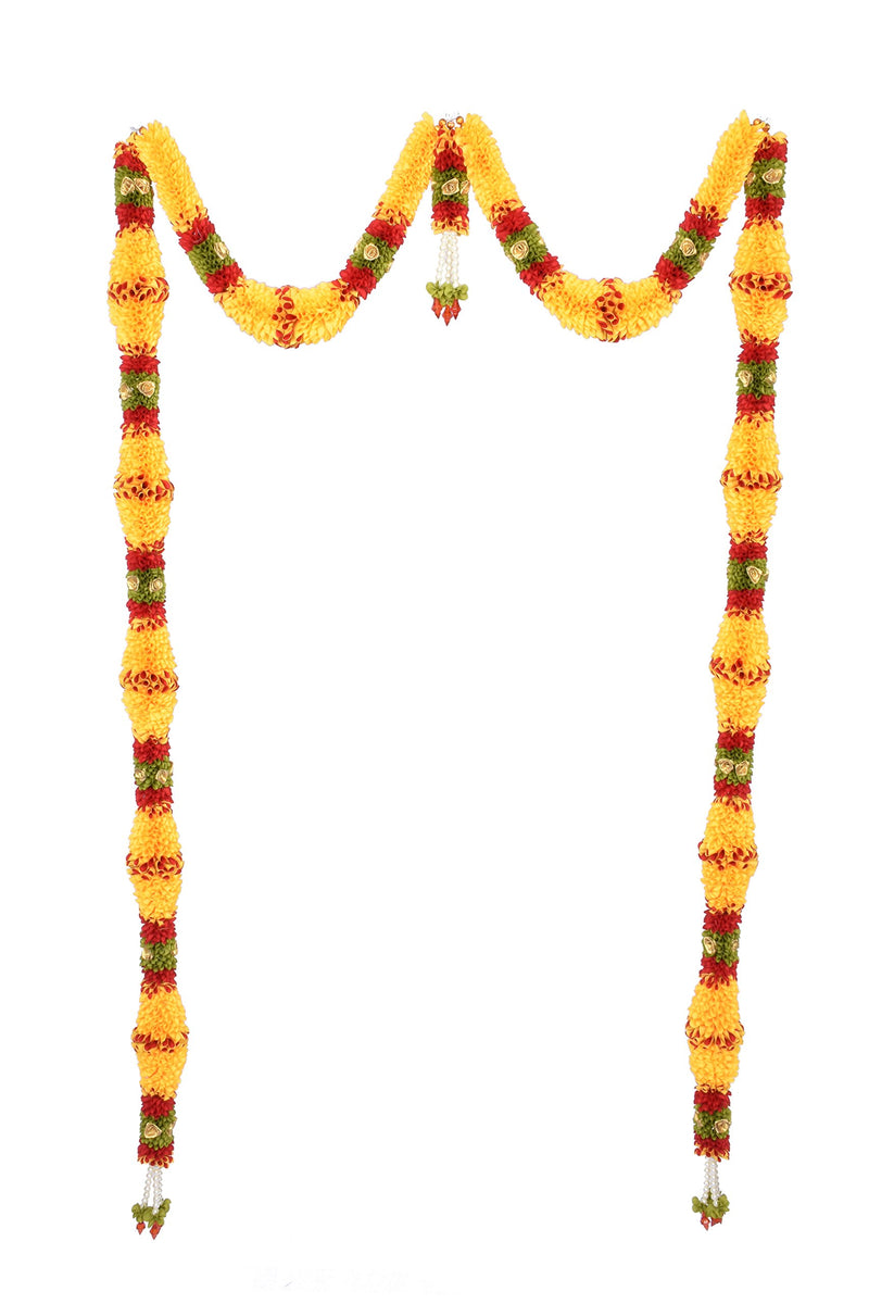 Daedal Crafters- Dhamuru (Golden Yellow) DC165 Doorway Flower toran