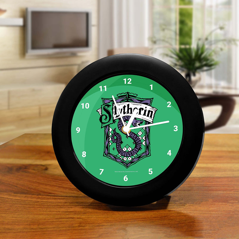 Epic Stuff - Harry Potter Decorative Slytherin Table Clock (with Numbers) - Officially Licensed by Warner Bros, USA