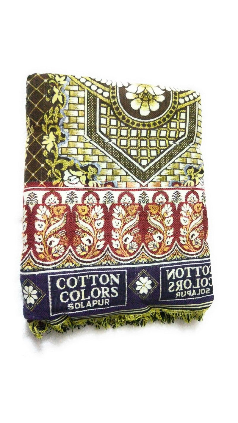 Cotton Colors Solapuri Chaddar - Authentic Designed 100% Cotton