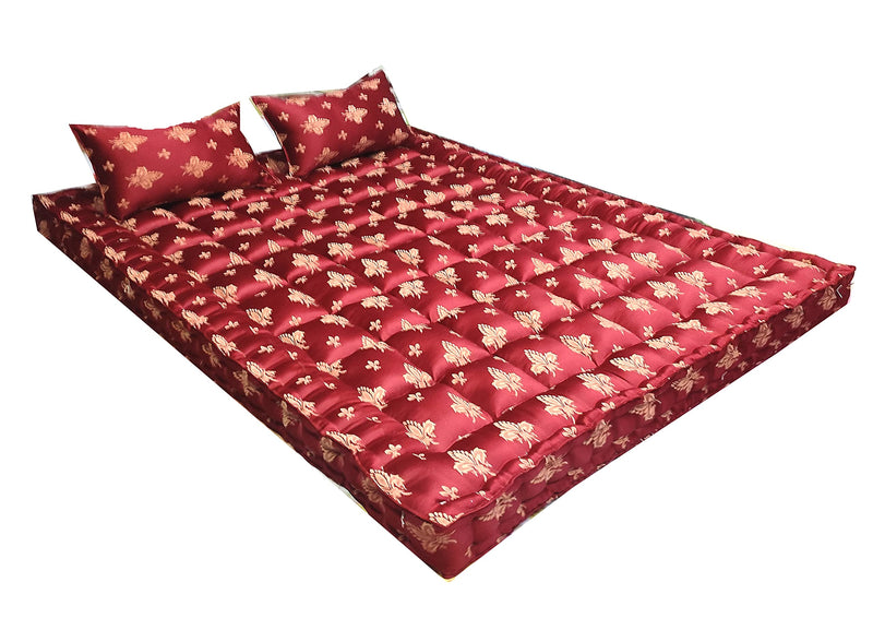 Ozone Mattress Organic Kapok Silk Cotton Ilavam Panju King Size Mattress,6.25 x 6 ft / 75 x 72 x 6 inch,Multicolour (King)