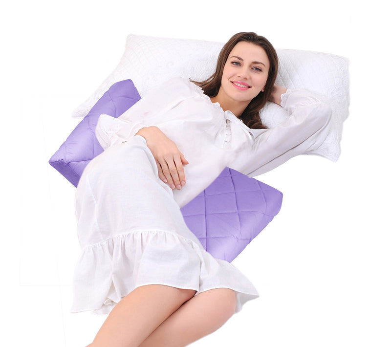 Get IT Double Wedge Pregnancy Pillow (Purple)