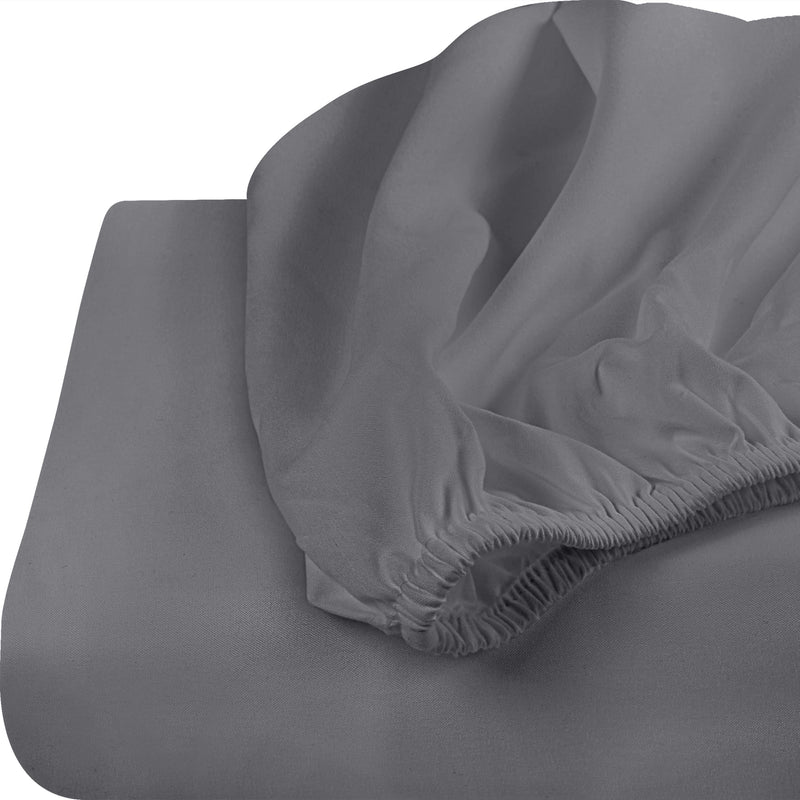 Utopia Bedding Fitted Sheets - Pack of 6 - Soft Brushed Microfiber - Deep Pockets, Wrinkle, Shrinkage & Fade Resistant - Easy Care (King, Grey)