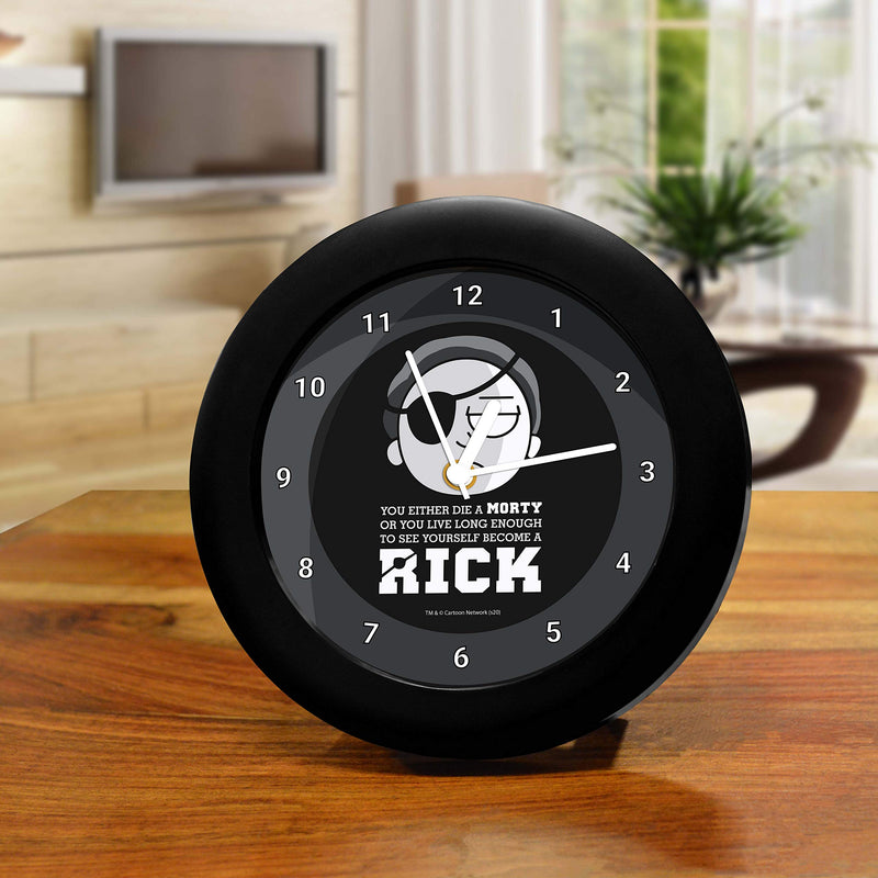 MCSID RAZZ- Rick and Morty Diemorty Design Table Clock, Officially Licensed by Turner Entertainment Co, USA