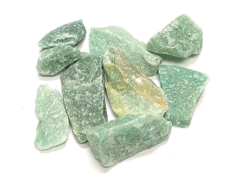 Zentron Crystal Collection: 1 Pound Natural Rough Green Aventurine Stones