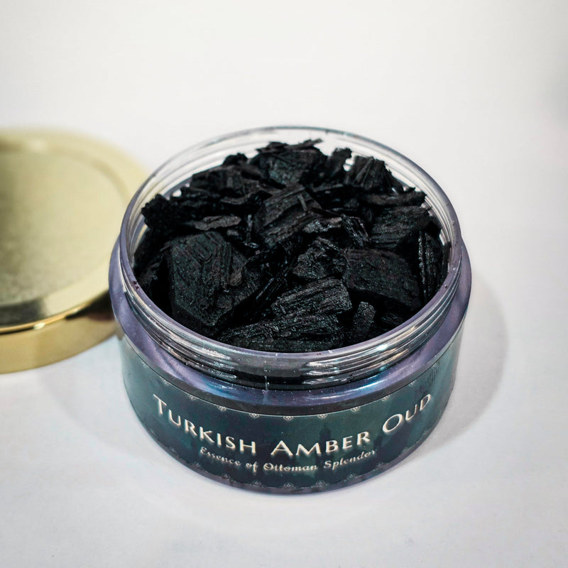 Turkish Amber Oud Bakhoor – Rich, Exotic Amber & Oud Scent | Handmade Incense for a Luxurious Atmosphere | 35 gm