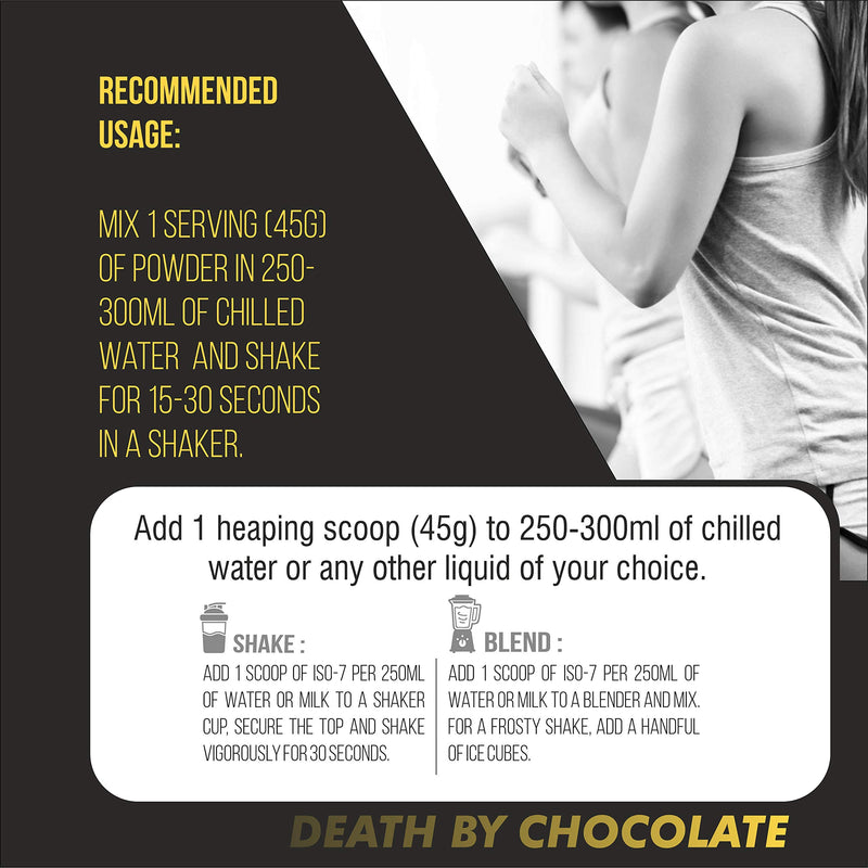 Healthfarm ISO 7 Isolate Protein Premium Whey Protein Matrix -2kg (4.4) lbs (DEATH BY CHOCOLATE)