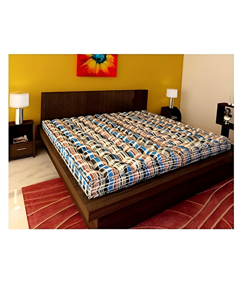 IRA Mattress Soft Cotton Filled, 4 inch Thick (72x48x4, Blue)