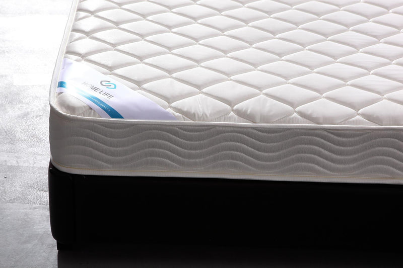 HomeLife 6 Inch Twin Mattress - Medium Firm Innerspring Support with Tight Top - Memory Foam & Polyester Cover – Lightweight - Easy Setup - Twin Mattress in a Box - White