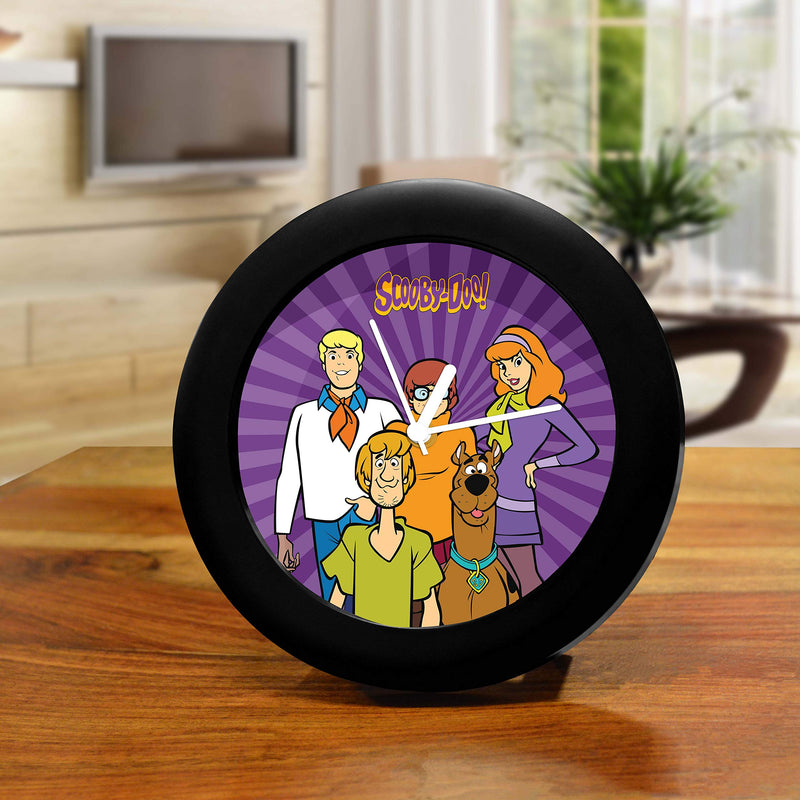 MCSID RAZZ Plastic Scooby- Doo Team Design Desk Table Clock Officially Licensed by Turner Entertainment Co, USA (Multicolour, India)