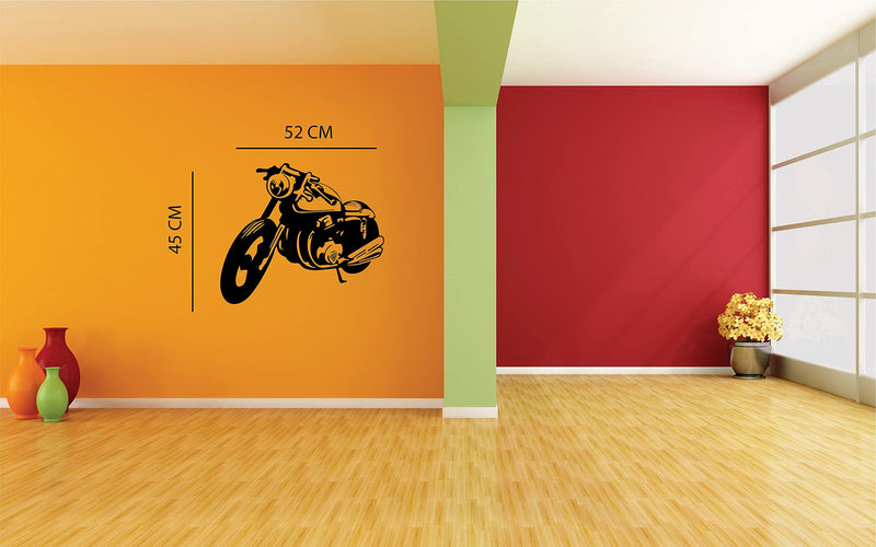 VVWV Decorative Bike Wall Stickers Living Bedroom Boys Room Kids Girls Hall Vinyl Die-Cut Decal L X H 52 X 45 Cms