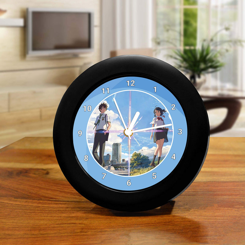 MCSID RAZZ- -Anime-Kimi No Na WaYour Name Main Table Clock Desk Clock |Table Clock for Home and Office,Gift Birthday Gift Best Gift for Diwali, Friendship Day,Christmas and Rakhi