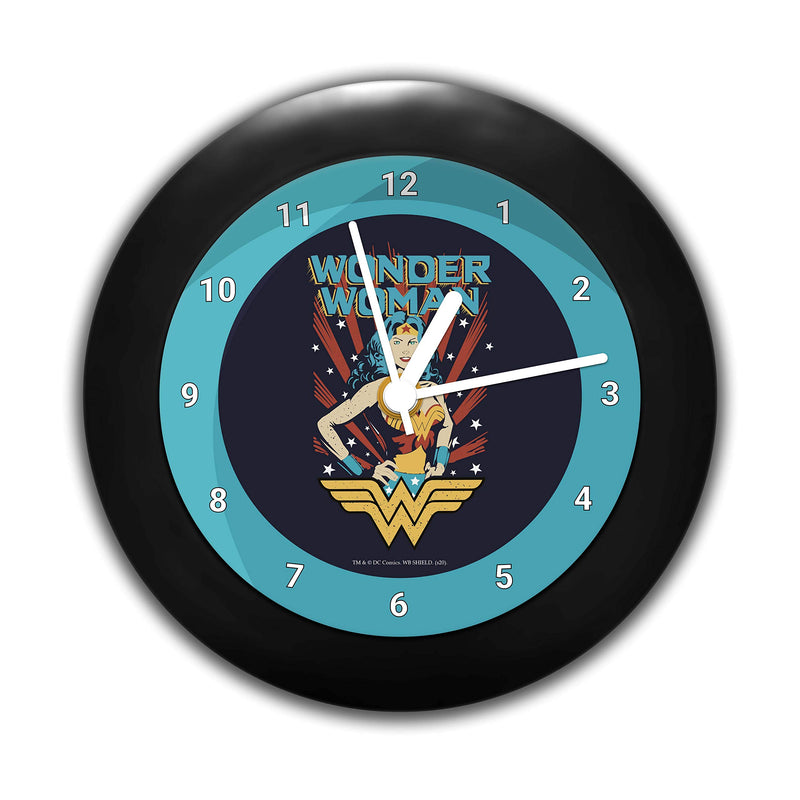 MCSID RAZZ- DC Comics DC - Wonder Woman Comic Table Clock Gift - Birthday Gift Official Licensed by Warner Bros,USA (India)