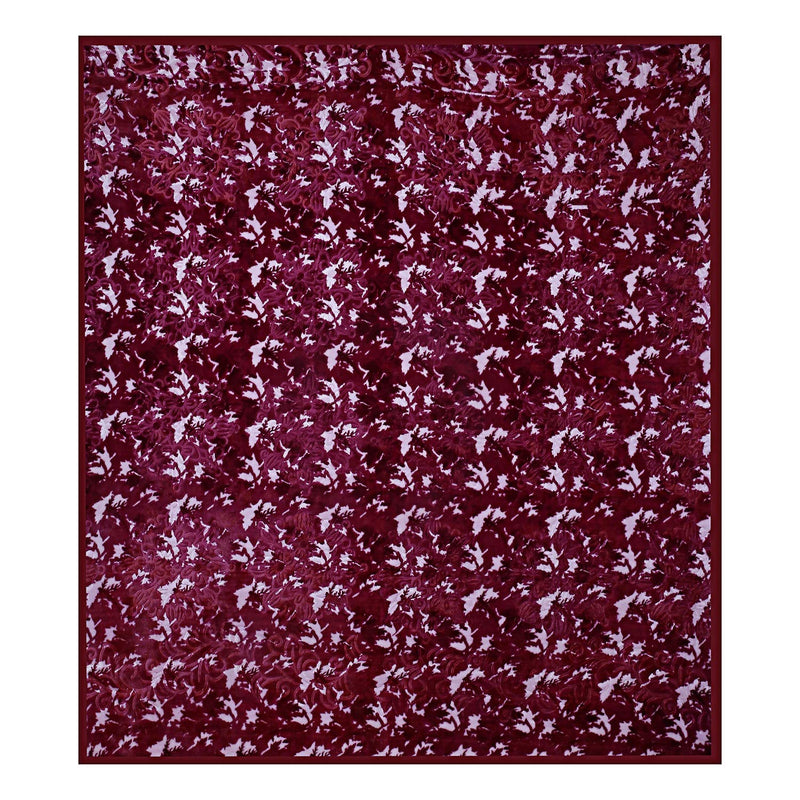 SPANGLE Microfiber Warm Soft Luxurios Magenta 480 GSM Double Blanket