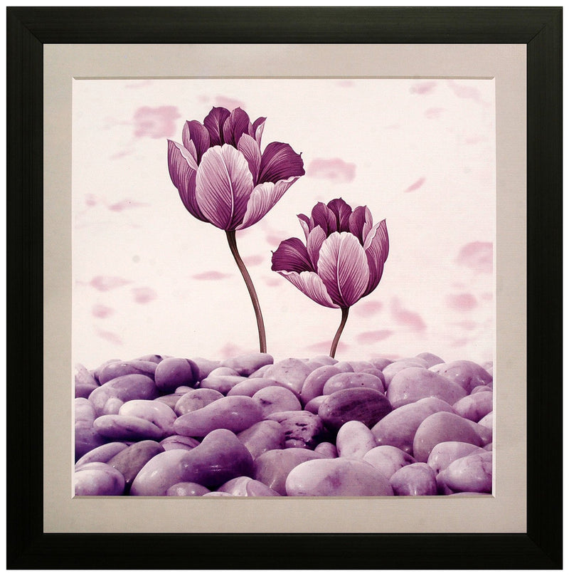 SAF paintings Special Effect Textured Floral Painting (SANFO116, 30 cm x 3 cm x 30 cm) SANFO116