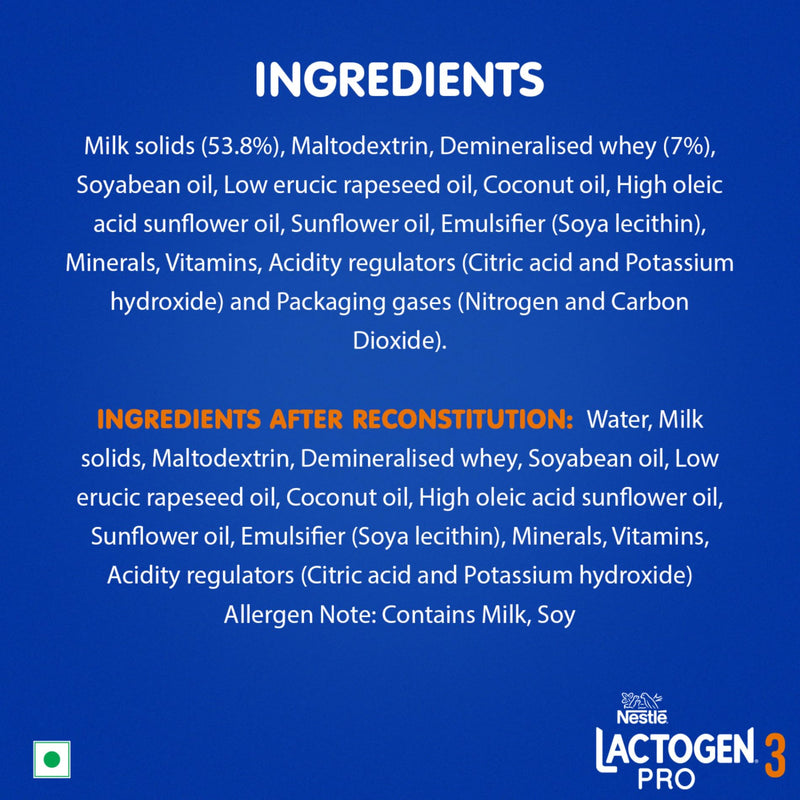 Nestle Lactogen 3 Follow-Up Infant Formula Powder, After 12 months, 400g Pack