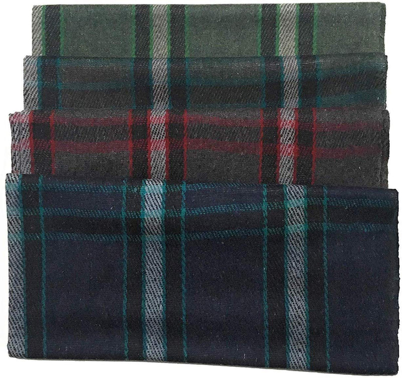 OMAJA HOME Wool 500 TC Blanket (Standard_Multicolour) Pack of 4