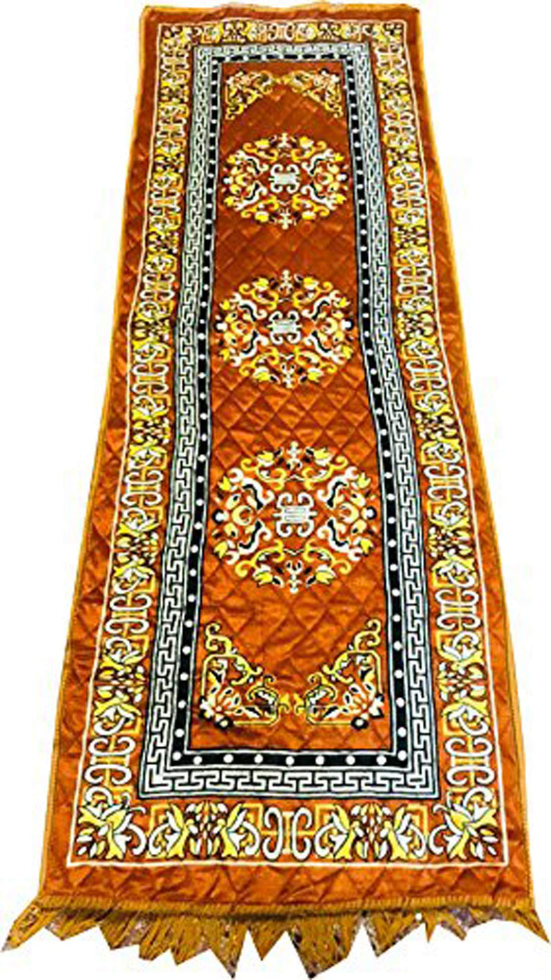 Kuber Industries™ Bed Side Runner,Floor Runner,Kitchen Mat in Velvet Material (6 * 2 Feet) Light Brown (Code-07)