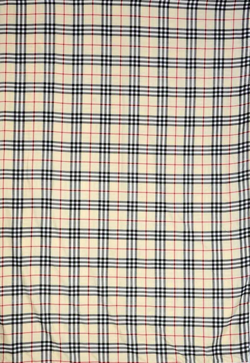 NK Polyester Checks Print Reversible Poly Cotton Single Bed AC Blanket/Dohar, 85 x 55 inch, Multicolour