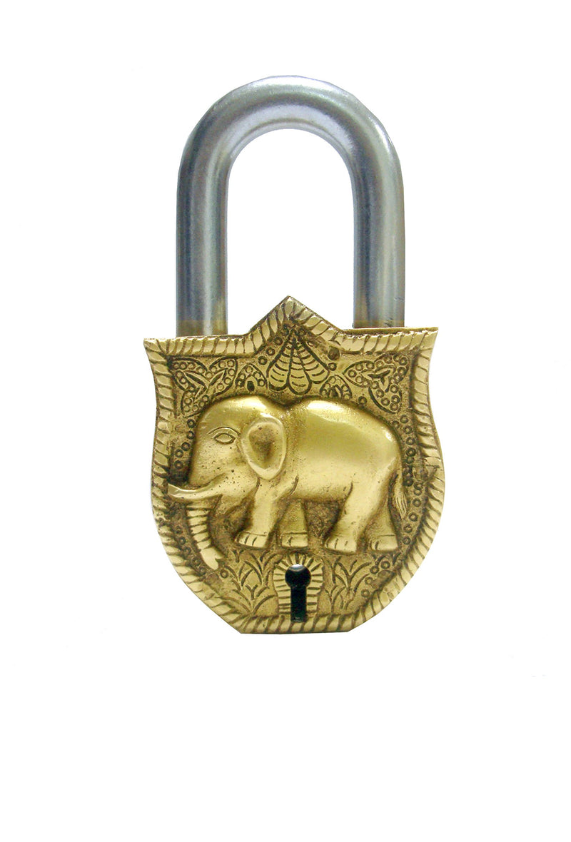 Aesthetic Decors Elephant Design Decorative Lock