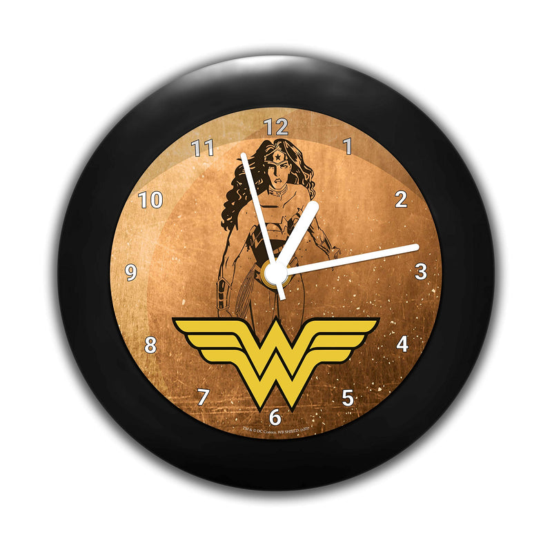 MCSID RAZZ- - DC Comics -Grunge Wonder Woman Table Clock Birthday Gift Official Licensed by Warner Bros,USA (India) Best Valentine's Day Gift