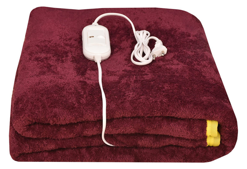 ARCOVA HOME Made in India Premium Single Electric Bed Warmer (76 X 152 cm, Purple)