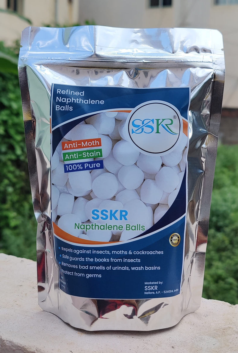 SSKR Napthalene Balls for Clothes and Shelves and Toilets - Pack of 430 Grams