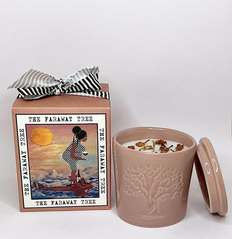 THE FARAWAY TREE Scented Ceramic Jar Candle with a Lid - Mumbai