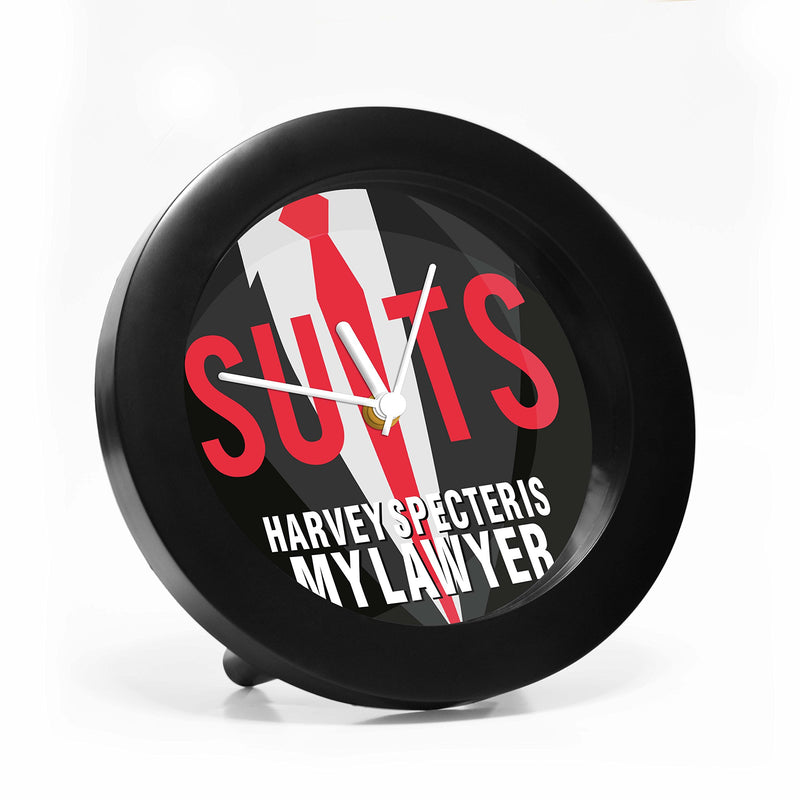 MCSID RAZZ Plastic Suits TV Series Harvey Specter is My Lawyer Table Clock (Multicolour, 6.2 Inch X 6.2 Inch X 2.3 Inch, India)