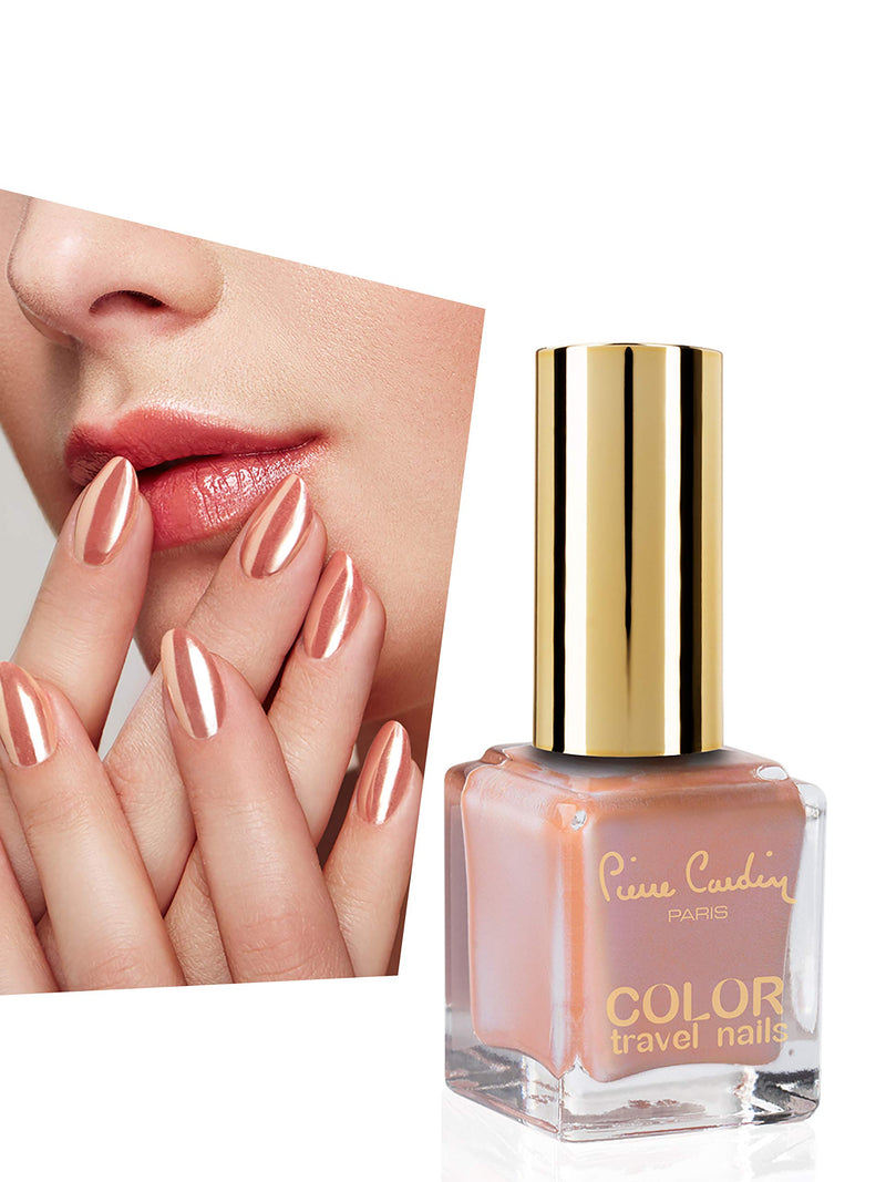 Pierre Cardin Paris Color Travel Nails, Long Lasting Gel Nail Polish, Fast Drying, Perfect Tenacity (95-Pearly Salmon To Blue)