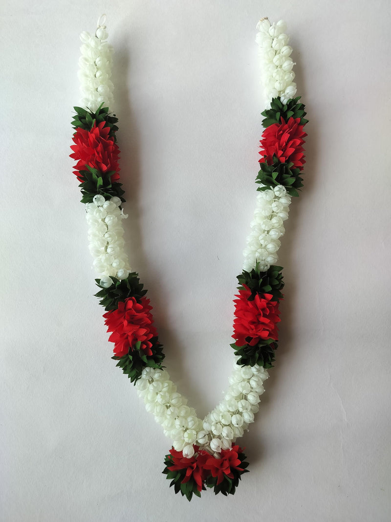 Beautiful Handmade Mala Garland for Photo Frames | Plastic Artificial Flower Garland Mala for God Idols, Photo Frame, Mandir and Temple