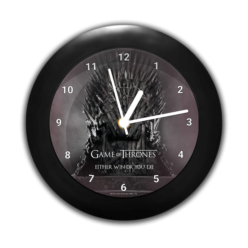 MCSID RAZZ -Game of Thrones-Iron Thrones Table Clock Birthday Officially Licensed by HBO (Home Box Office) USA