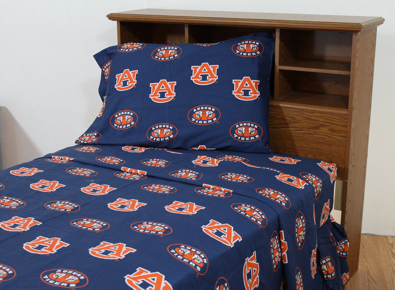 Comfy Feet AUBSSKG Auburn Printed Sheet Set King - Solid