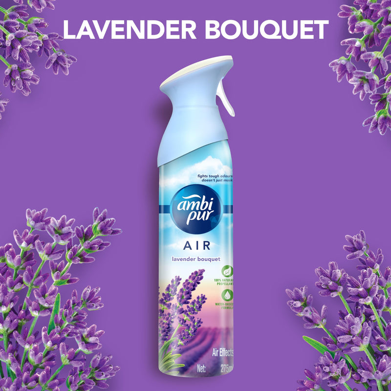 Ambi pur Air Effect Lavender Bouquet Air Freshener Spray 275g