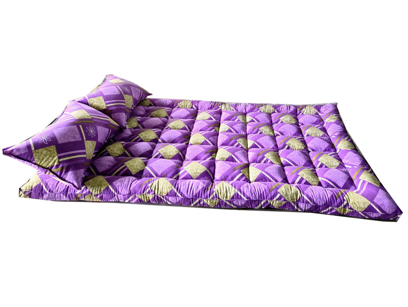 Ozone Mattress Organic Kapok Silk Cotton Ilavam Panju Double Cot Floor Sleeping Bed Mattress,6 x 4 ft / 72 x 48 x 3 inch,Multicolour.