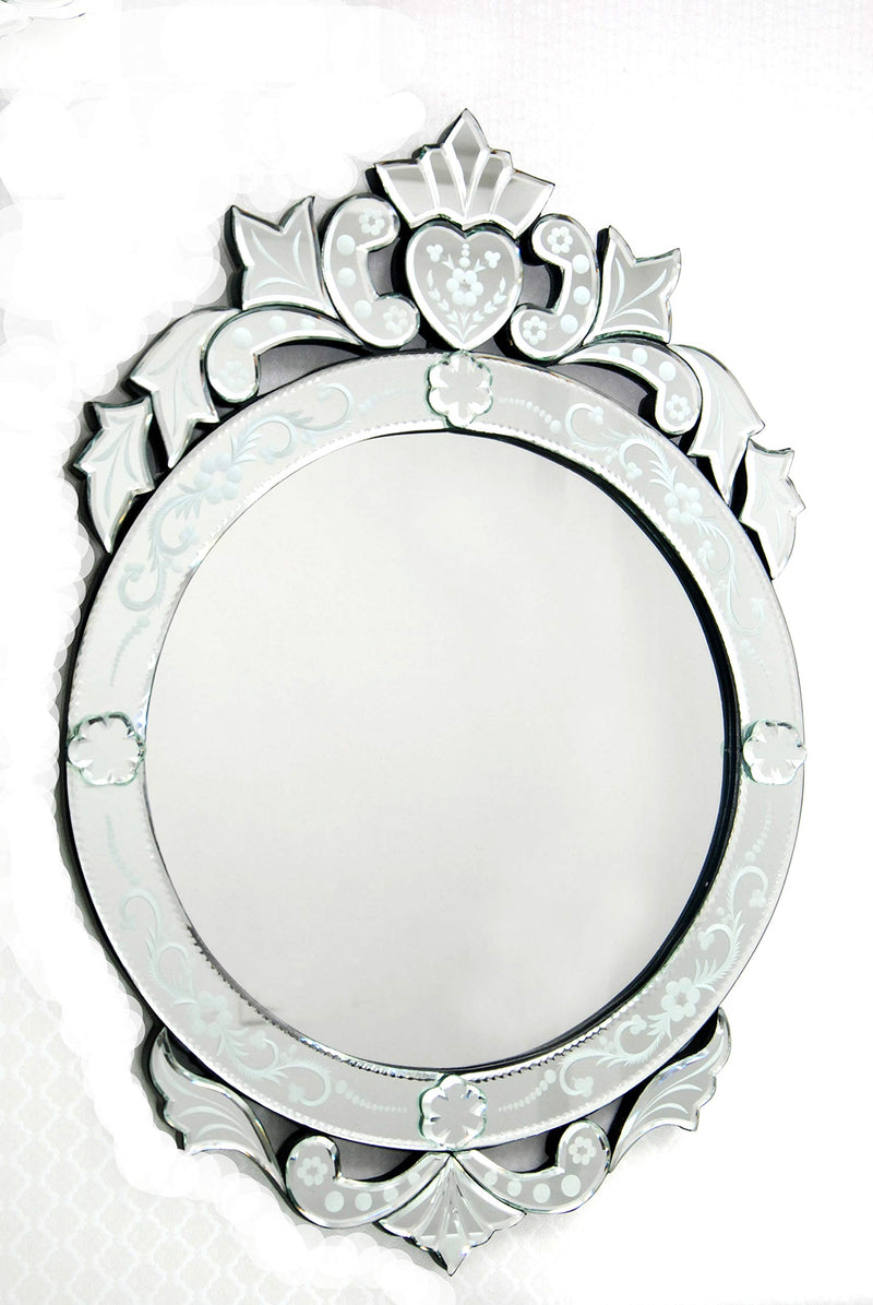 Venetian Design Wall Mirror VDS-05 Size 29x20 Inches Silver Colour