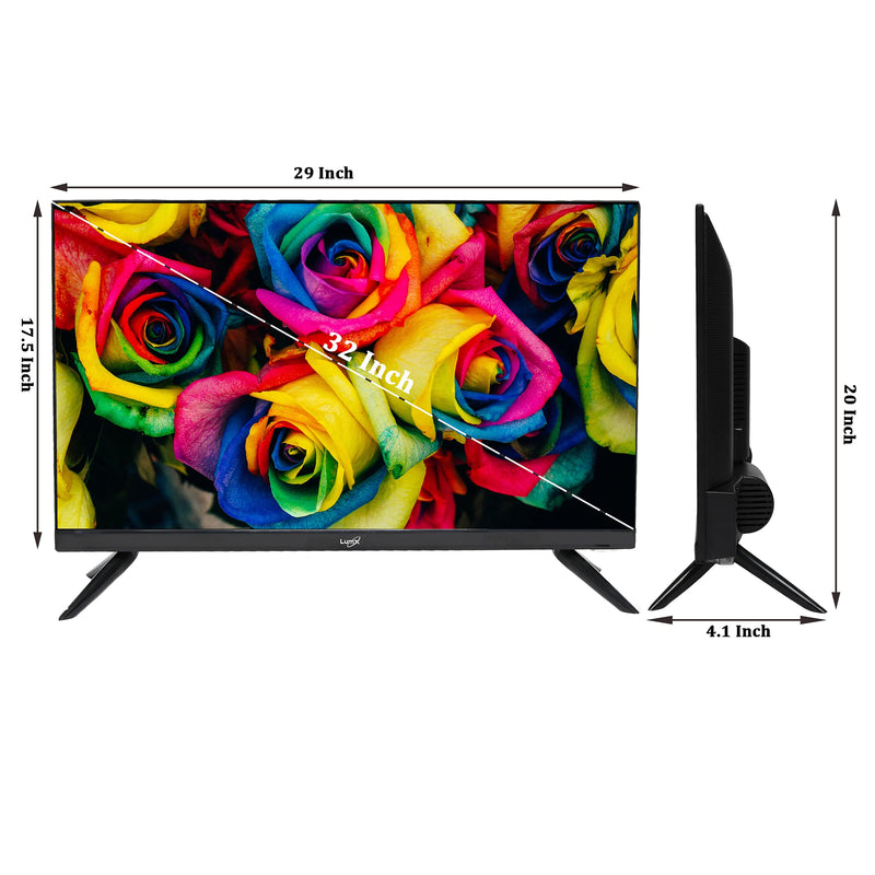 LumX 80 cm (32 Inches) HD Ready LED TV 32ZA532 (Black) (2021 Model)